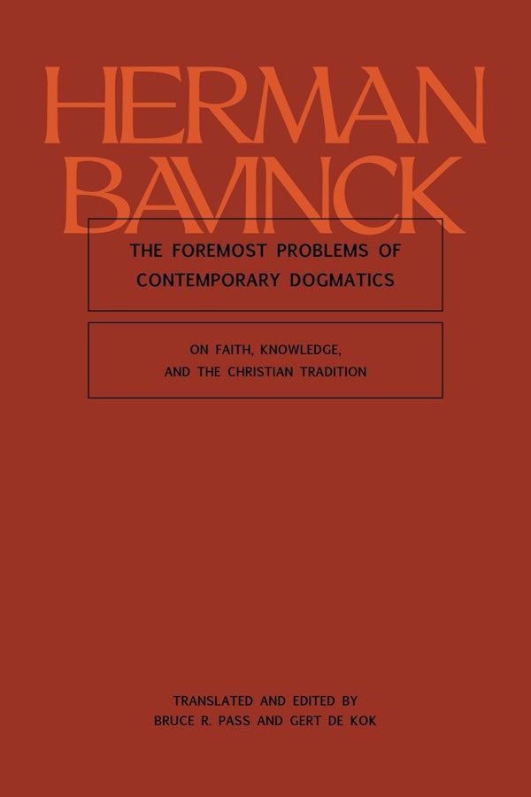 Cover image for The Foremost Problems of Contemporary Dogmatics, isbn: 9781683598084