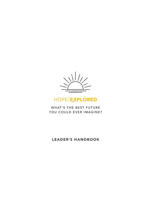 Cover image for Hope Explored Leader's Handbook, isbn: 9781784986810