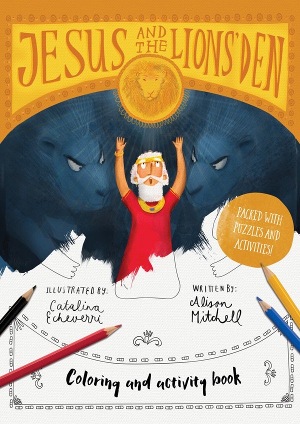 Cover image for Jesus & the Lions' Den Coloring and Activity Book, isbn: 9781784988548
