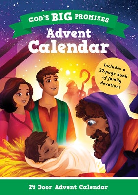 Cover image for God's Big Promises: Advent Calendar and Family Devotions, isbn: 9781784989019