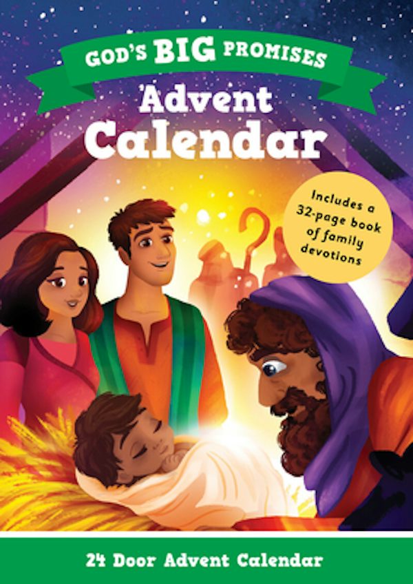 Cover image for God's Big Promises: Advent Calendar and Family Devotions, isbn: 9781784989019