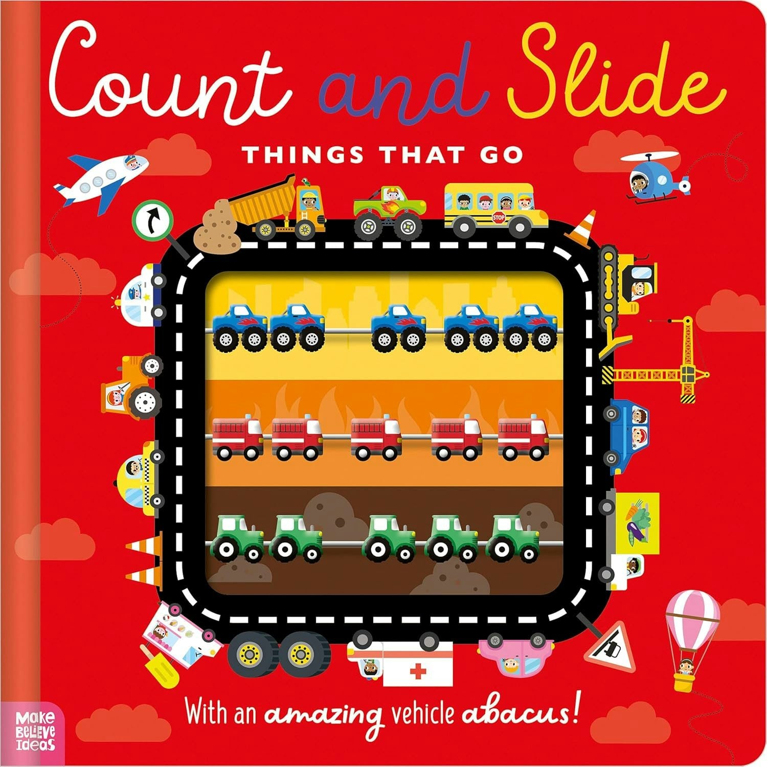 Cover image for Count and Slide Things That Go, isbn: 9781836424635