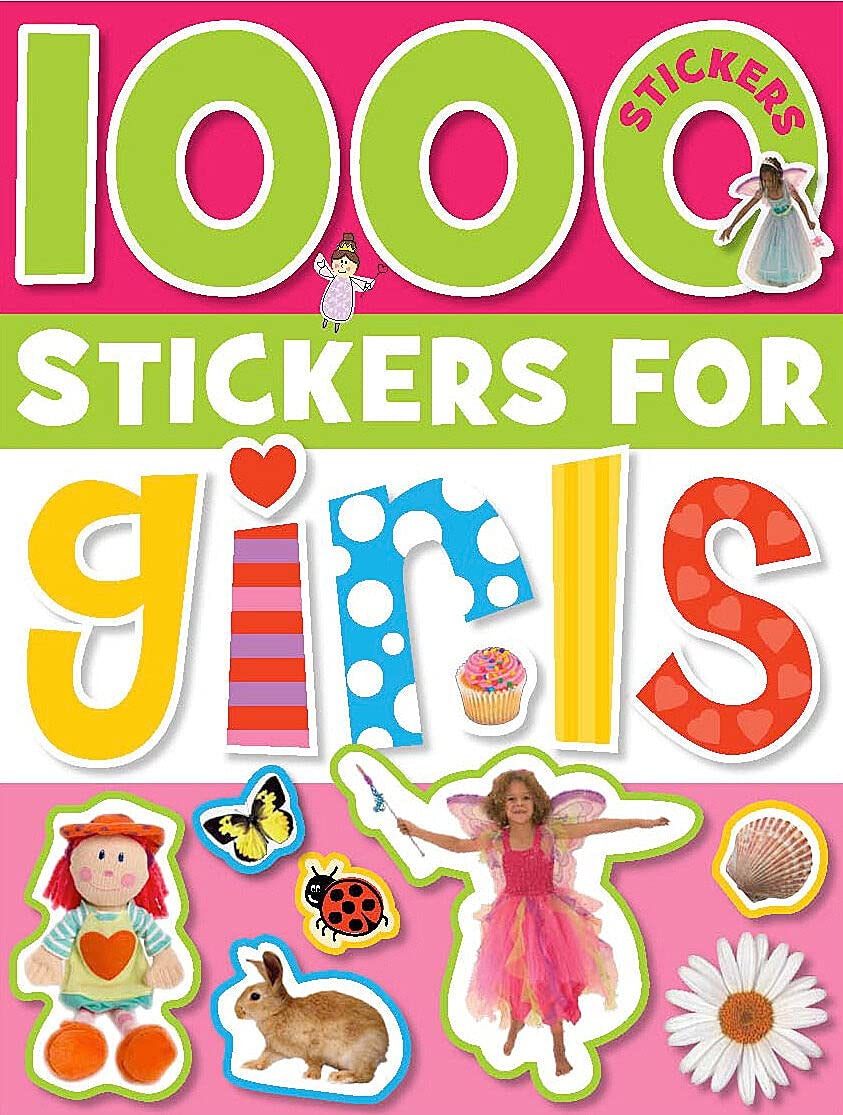 Cover image for 1000 Stickers for Girls, isbn: 9781848790711