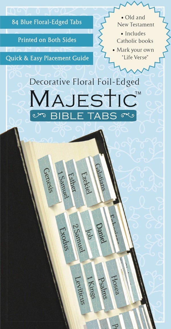 Cover image for Majestic Floral-Edged Bible Tabs, isbn: 9781934770146