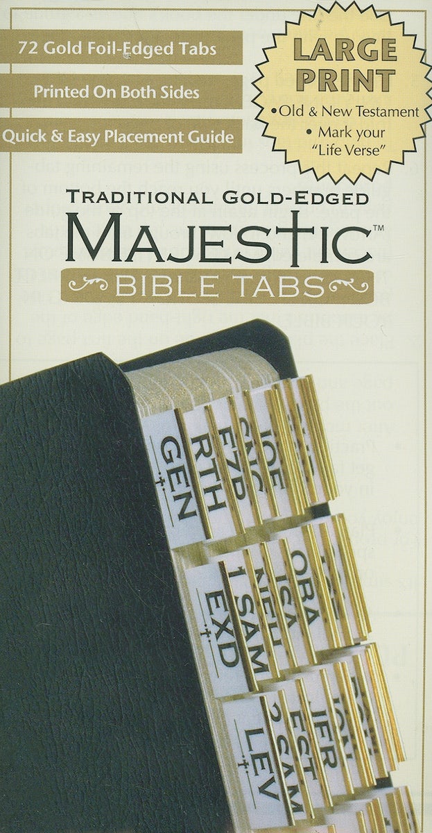 Cover image for Traditional Gold- Edged Majestic Bible Tabs, isbn: 9781934770931