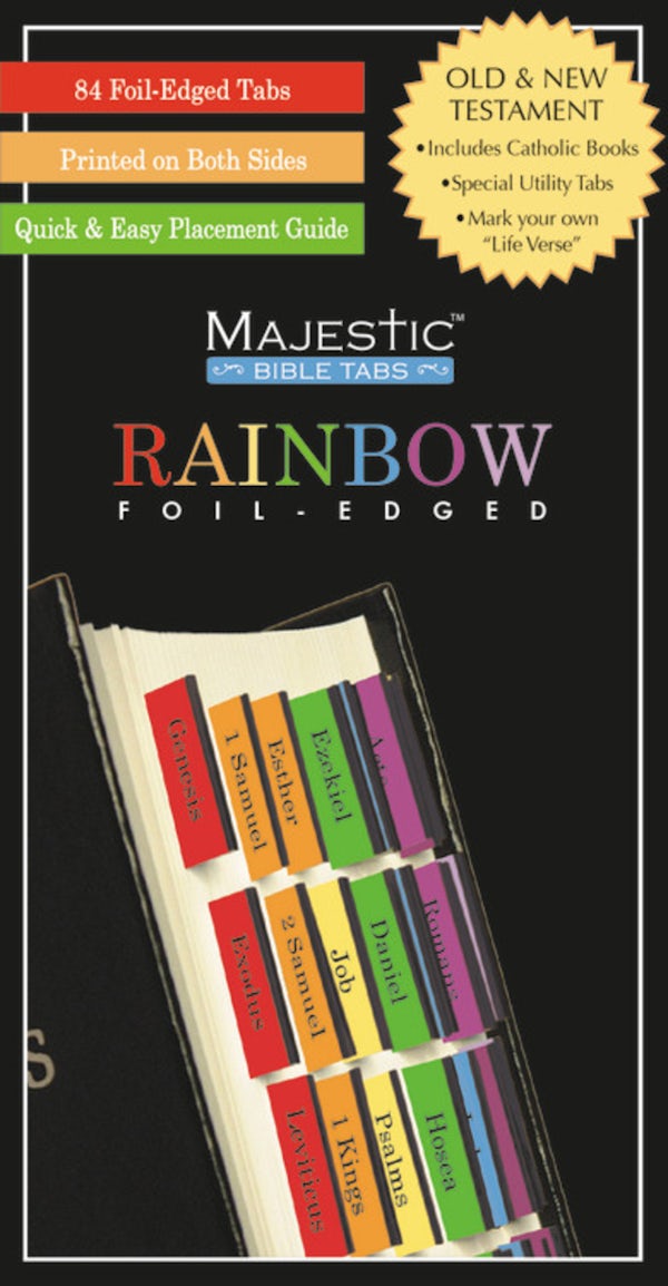 Cover image for Majestic Rainbow Bible Tabs, isbn: 9781934770979