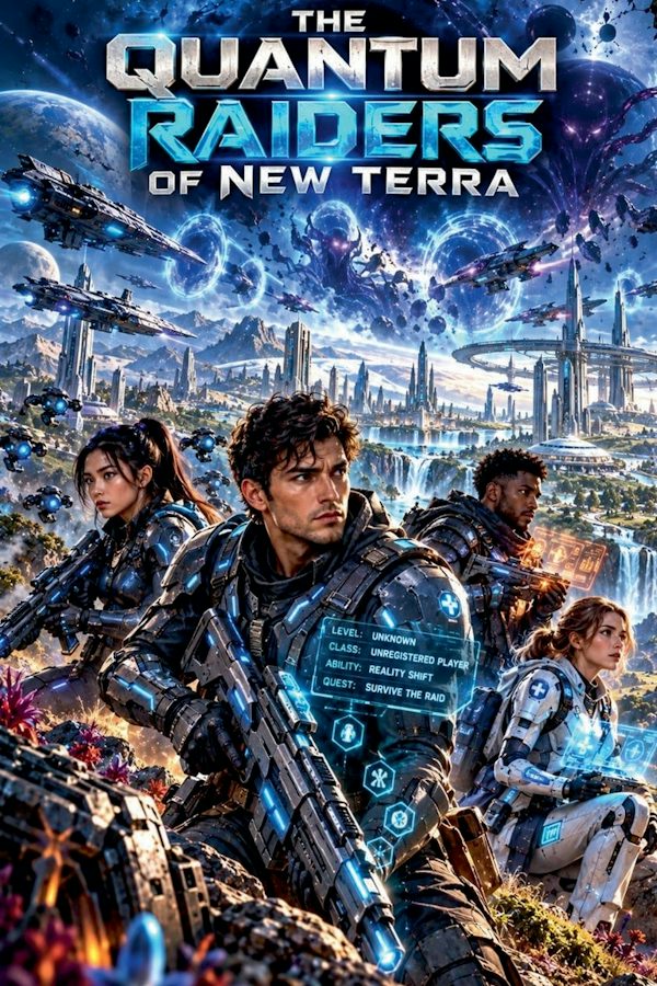 Cover image for The Quantum Raiders of New Terra, isbn: 9798237948615