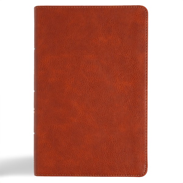 Cover image for CSB Large Print Personal Size Reference Bible, Digital Study Edition, Burnt Sienna Leathertouch, isbn: 9798384501725