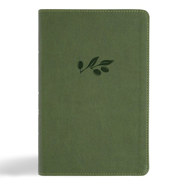 Cover image for CSB Large Print Personal Size Reference Bible, Digital Study Edition, Olive Leathertouch, isbn: 9798384501749