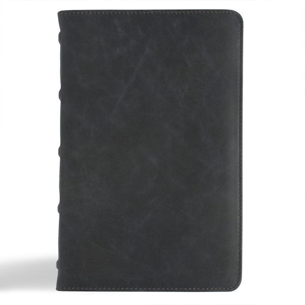 Cover image for CSB Personal Size Bible, Holman Handcrafted Collection, Marbled Slate Premium Calfskin, isbn: 9798384502036