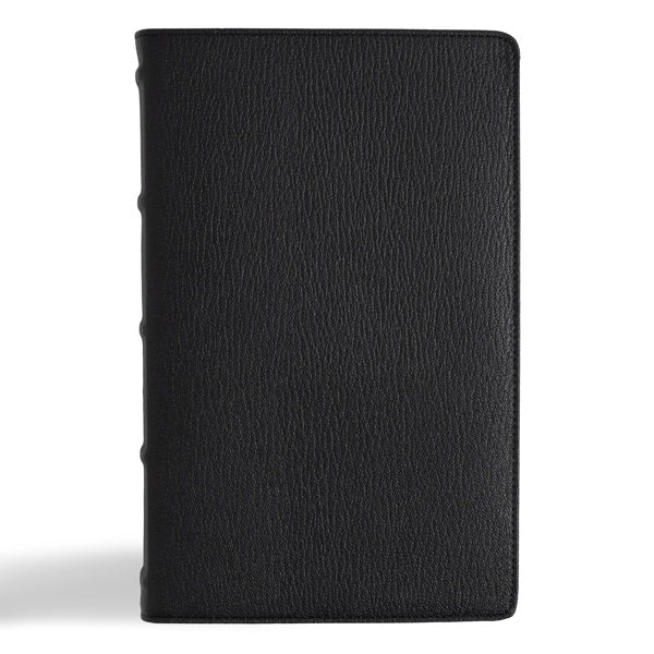 Cover image for NASB Single-Column Personal Size Bible, Holman Handcrafted Collection, Black Premium Goatskin, isbn: 9798384502050