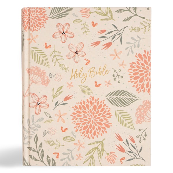 Cover image for CSB Notetaking Bible, Expanded Reference Edition, Floral Cloth Over Board, isbn: 9798384502234