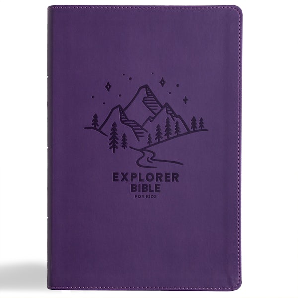 Cover image for KJV Explorer Bible for Kids, Purple Leathertouch, Indexed, isbn: 9798384502302