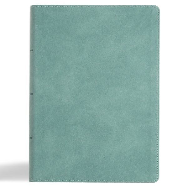 Cover image for NASB Notetaking Bible, Large Print Edition, Earthen Teal Suedesoft Leathertouch, isbn: 9798384504955