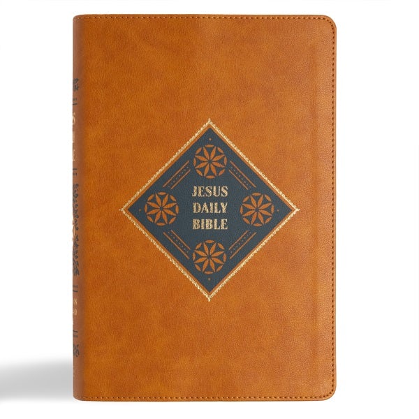 Cover image for CSB Jesus Daily Bible, Camel Leathertouch, isbn: 9798384509219