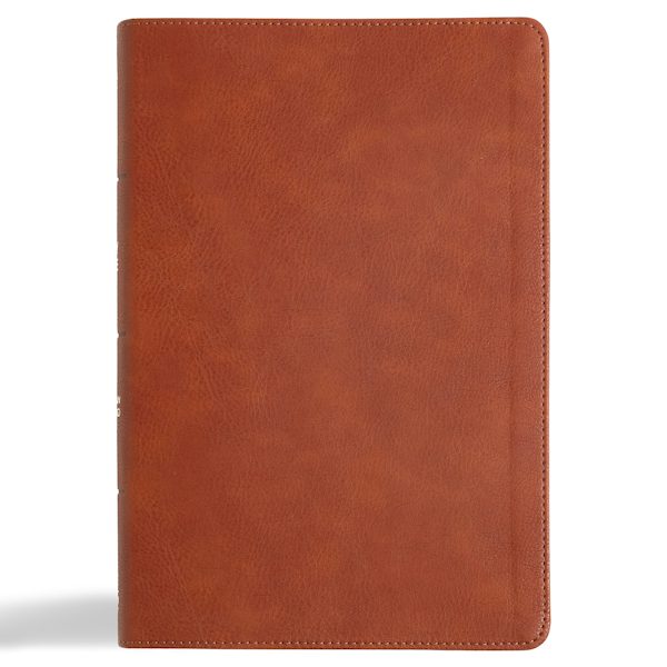 Cover image for CSB Giant Print Reference Bible, Digital Study Edition, Burnt Sienna Leathertouch, isbn: 9798384509271