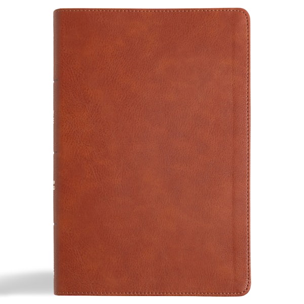 Cover image for CSB Giant Print Reference Bible, Digital Study Edition, Burnt Sienna Leathertouch, Indexed, isbn: 9798384509288