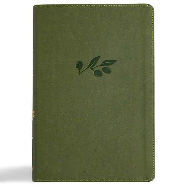 Cover image for CSB Giant Print Reference Bible, Digital Study Edition, Olive Leathertouch, isbn: 9798384509295