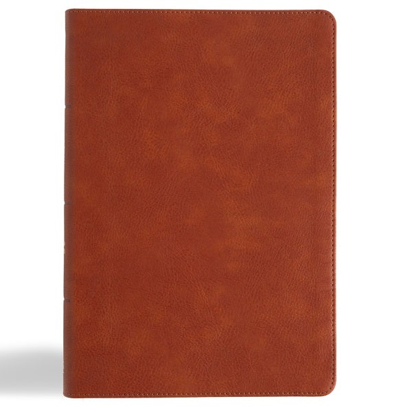 Cover image for CSB Giant Print Single-Column Bible, Burnt Sienna Leathertouch, isbn: 9798384509318