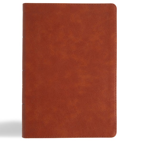 Cover image for CSB Giant Print Single-Column Bible, Burnt Sienna Leathertouch, isbn: 9798384509318