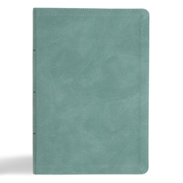 Cover image for CSB Giant Print Single-Column Bible, Earthen Teal Suedesoft Leathertouch, isbn: 9798384509325