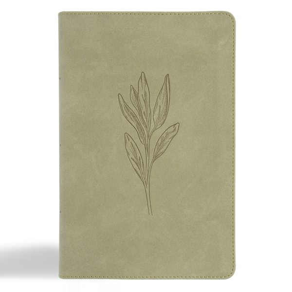 Cover image for CSB Large Print Personal Size Reference Bible, Digital Study Edition, Sage Suedesoft Leathertouch, isbn: 9798384509400
