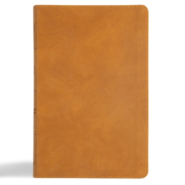 Cover image for CSB Thinline Bible, Digital Study Edition, Camel Suedesoft Leathertouch, isbn: 9798384509424