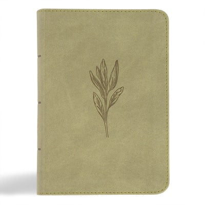 Cover image for NASB Large Print Compact Reference Bible, Sage Suedesoft Leathertouch, isbn: 9798384509455