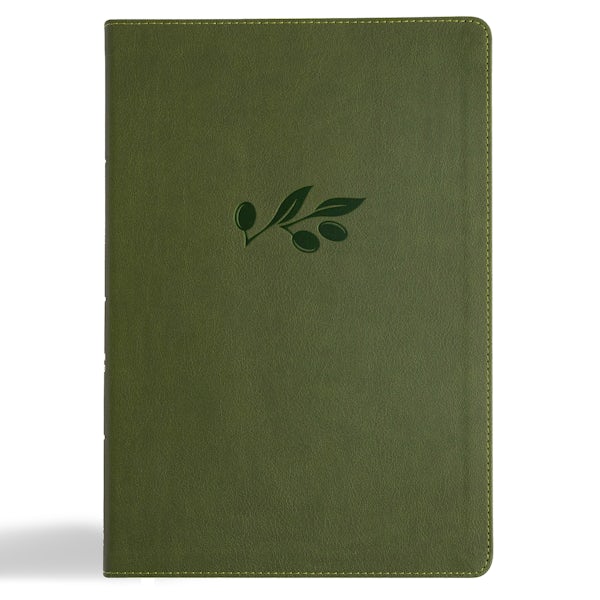 Cover image for CSB Super Giant Print Reference Bible, Digital Study Edition, Olive Leathertouch, Indexed, isbn: 9798384509738