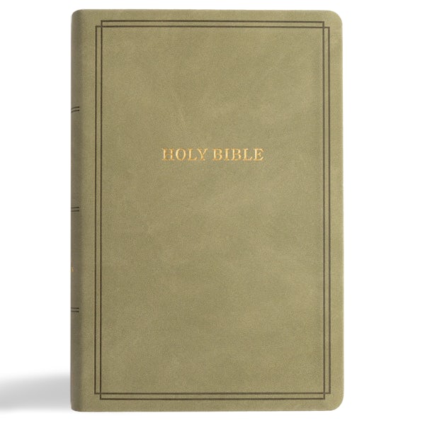 Cover image for KJV Large Print Personal Size Reference Bible, Sage Suedesoft Leathertouch, isbn: 9798384509769