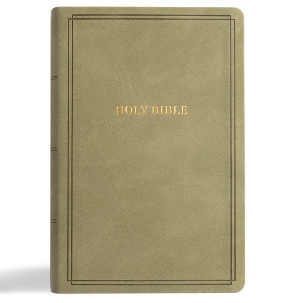 Cover image for KJV Large Print Personal Size Reference Bible, Sage Suedesoft Leathertouch, Indexed, isbn: 9798384509783