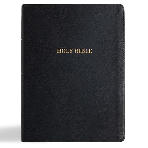 Cover image for KJV Study Bible, Large Print Edition, Black Leathertouch, isbn: 9798384509820