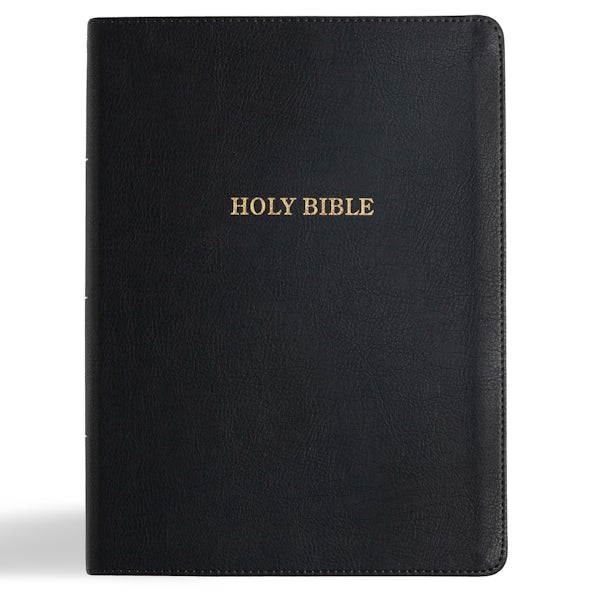 Cover image for KJV Study Bible, Large Print Edition, Black Leathertouch, isbn: 9798384509820