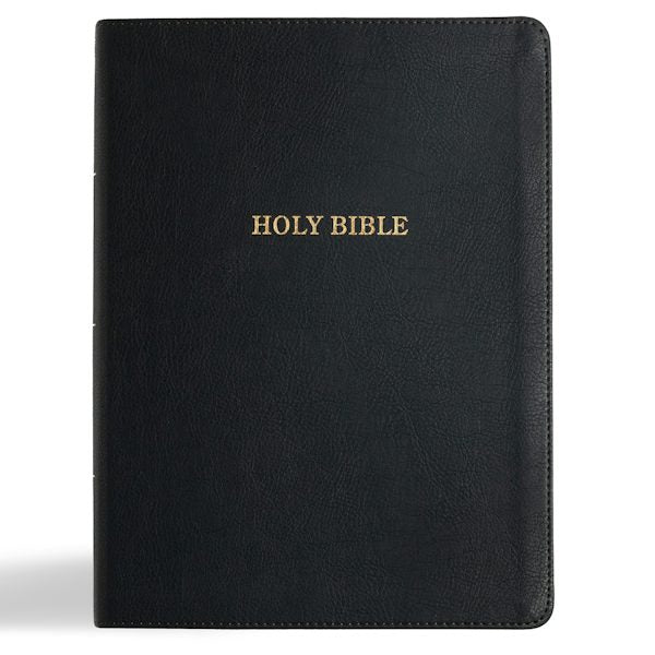 Cover image for KJV Study Bible, Large Print Edition, Black Leathertouch, isbn: 9798384509820