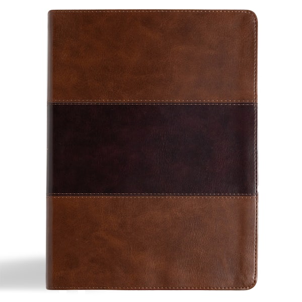 Cover image for KJV Study Bible, Large Print Edition, Saddle Brown Leathertouch, isbn: 9798384509868