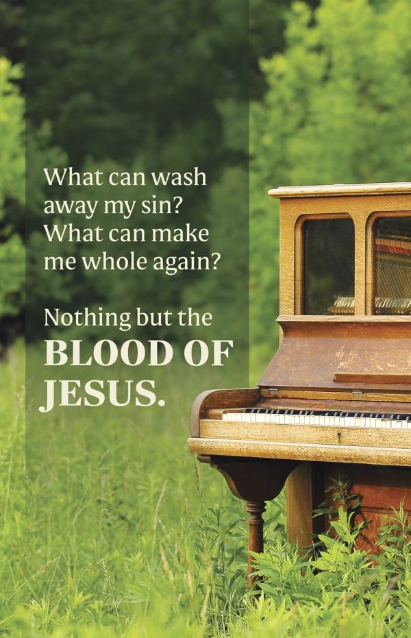 Cover image for General Worship Bulletin: Nothing But the Blood (Package of 100), isbn: 9798384516842