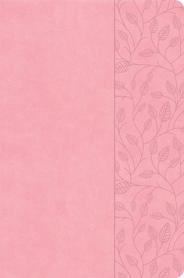 Cover image for CSB Large Print Thinline Bible, Value Edition, Soft Pink Leathertouch, isbn: 9798384517542