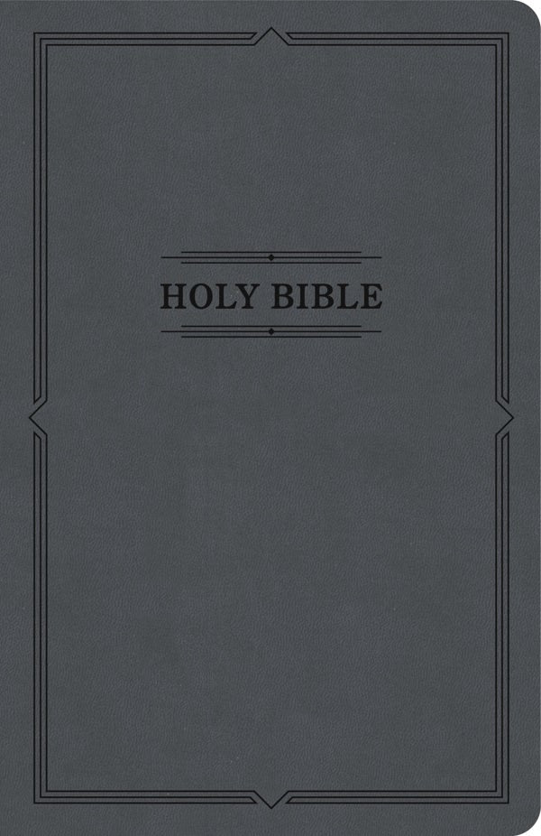 Cover image for KJV Thinline Bible, Value Edition, Charcoal Leathertouch, isbn: 9798384517627