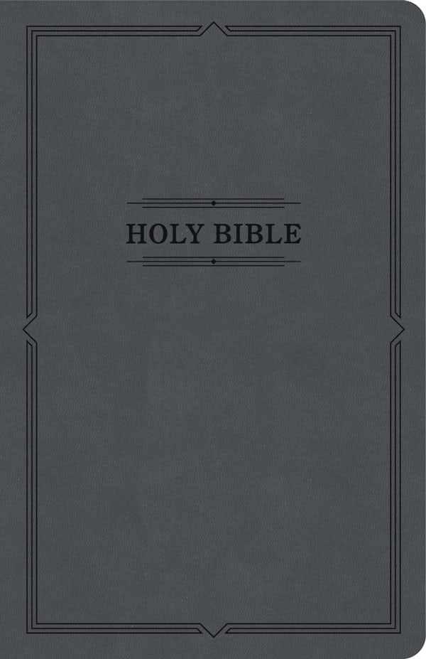 Cover image for KJV Thinline Bible, Value Edition, Charcoal Leathertouch, isbn: 9798384517627