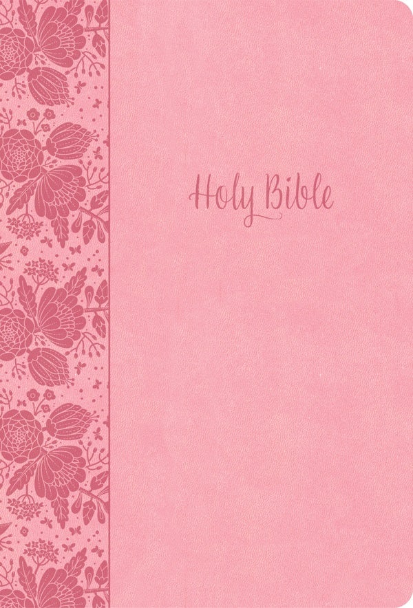 Cover image for KJV Large Print Thinline Bible, Value Edition, Soft Pink Leathertouch, isbn: 9798384517948