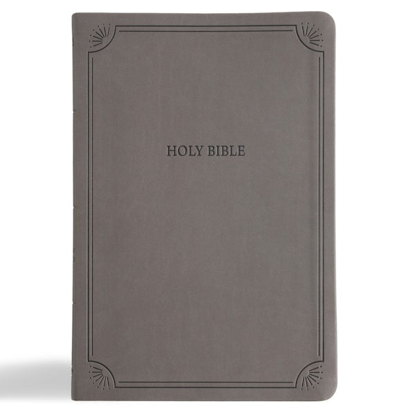 Cover image for NASB Large Print Thinline Bible, Value Edition, Charcoal Leathertouch, isbn: 9798384518006