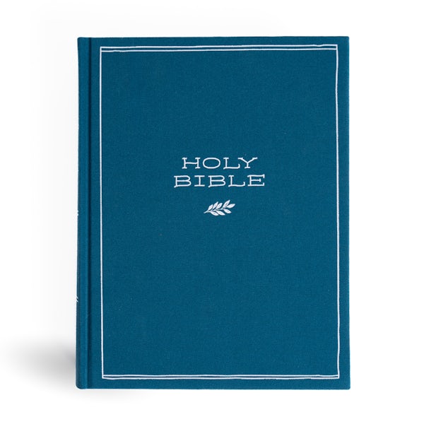 Cover image for CSB Illustrator's Notetaking Bible, Large Print Edition, Deep Caribbean Blue Cloth Over Board, isbn: 9798384518280