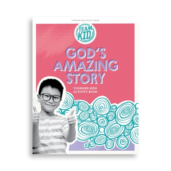 Cover image for Teamkid: God's Amazing Story - Younger Kids Activity Book, isbn: 9798384520894