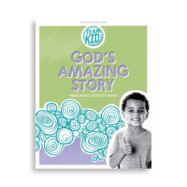 Cover image for Teamkid: God's Amazing Story - Preschool Activity Book, isbn: 9798384520917