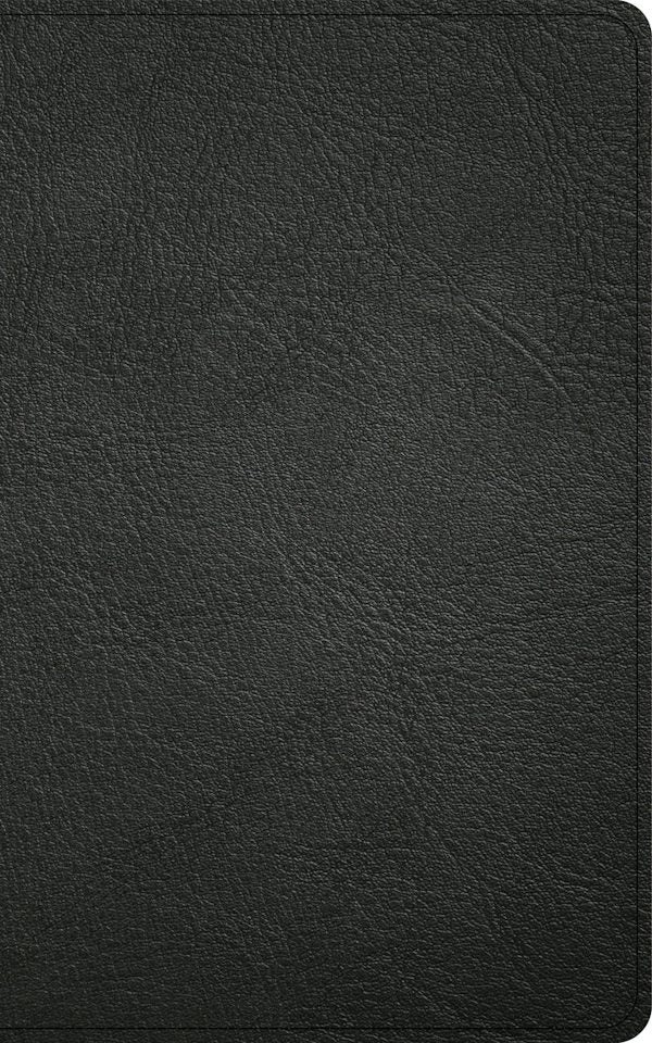 Cover image for CSB Single-Column Personal Size Reference Bible, Holman Handcrafted Collection, Black Premium Goatskin, isbn: 9798384523611
