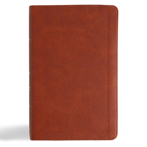 Cover image for CSB Single-Column Personal Size Reference Bible, Burnt Sienna Leathertouch, isbn: 9798384523628
