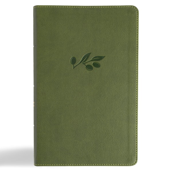 Cover image for CSB Single-Column Personal Size Reference Bible, Olive Leathertouch, isbn: 9798384523635