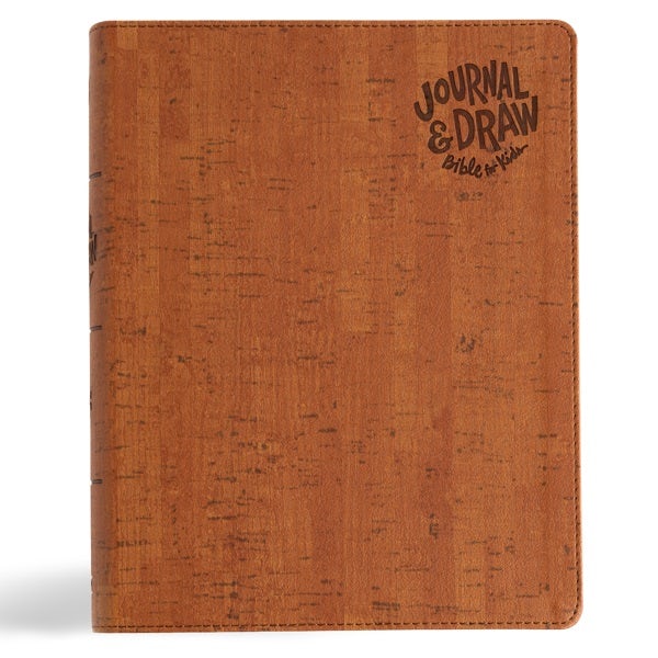 Cover image for CSB Journal and Draw Bible for Kids, Brown Cork Leathertouch, isbn: 9798384523659