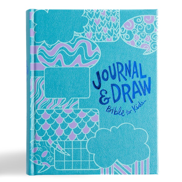 Cover image for CSB Journal and Draw Bible for Kids, Teal Leathertouch Over Board, isbn: 9798384523666