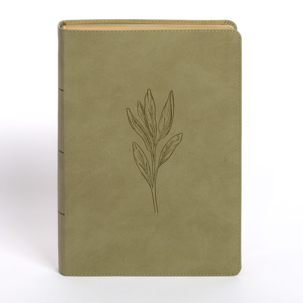 Cover image for NASB Super Giant Print Reference Bible, Sage Suedesoft Leathertouch, Indexed, isbn: 9798384525417